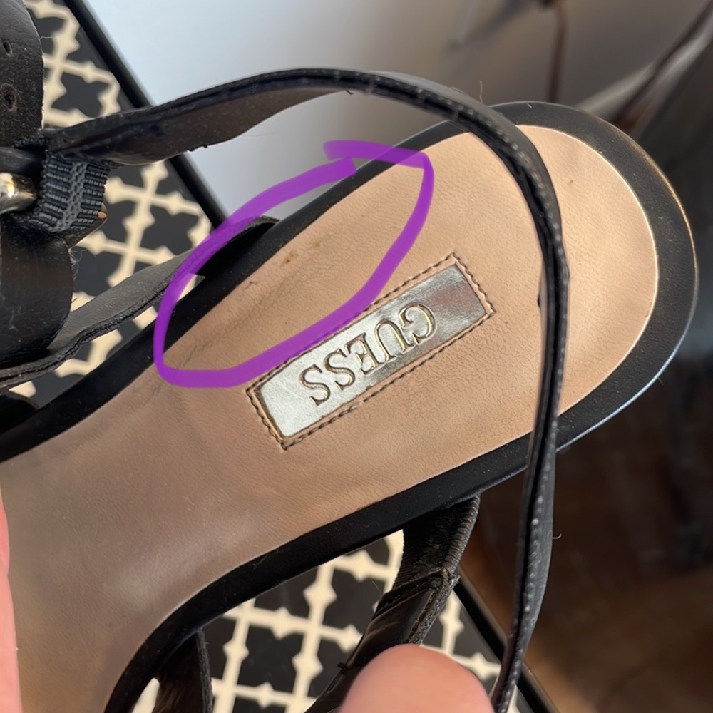 Guess wedge sandals gently used condition - Picture 7 of 13